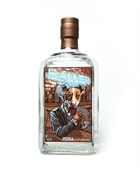 Baller Vodka flaske med dobbeltsidet gadekunstetiket fra London